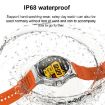 Picture of K62 1.43 Inch Waterproof Bluetooth Call Weather Music Smart Sports Watch, Color: Black Leather