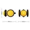 Picture of 60 x 53 x 38mm Bee Shaped Cats Motorized Toys Intelligent Cats Teasing Pet Toy Stroller (Yellow)