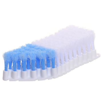 Picture of Bendable Bathroom Tile Crevice Brush Household Soft Bristles Faucet Curved Brush (White)
