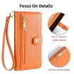 Samsung Galaxy A13 4G Sheep Texture Cross-body Zipper Wallet Leather Phone Case - 3