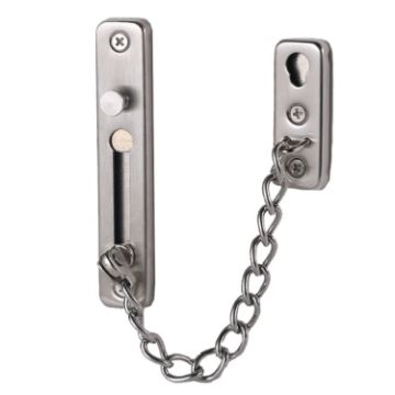 Picture of Anti-burglary Door Chain Latch, Brushed Stainless Steel