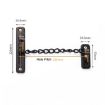 Door Buckle Security Chain Anti-burglary Latch - Matte Black - 3