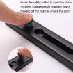 Door Buckle Security Chain Anti-burglary Latch - Matte Black - 5