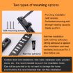 Door Buckle Security Chain Anti-burglary Latch - Matte Black - 7