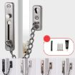 Door Buckle Security Chain Anti-burglary Latch - Matte Black - 9