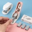 Deli Mini Stapler with 830 Staples - 12 Sheet Capacity (White) - 3