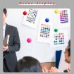 Picture of 50pcs/Box 30mm Round Colorful Conference Teaching Whiteboard Paper Magnetic Buckle