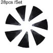 Picture of 28pcs/Set For Tesla Model 3 Tire Sticker Modification Protective Film, Style: Bright Black