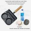 Picture of 2 In 1 Multifunctional Frying Pan Breakfast Pan Household Cast Iron Roasting Sausage Skillet (Frying Meat Model)
