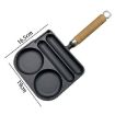 Picture of 2 In 1 Multifunctional Frying Pan Breakfast Pan Household Cast Iron Roasting Sausage Skillet (Frying Egg Model)