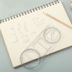 Picture of 2pcs Multifunctional Drawing Ruler Function Drawing Protractor Geometric Ruler (For Primary School)