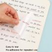 Picture of 4packs Small Transparent Convenient Memo Stickers Student Notes Sticky Stickable Bookmarks