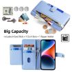 Samsung Galaxy M33 5G Blue Leather Cross-body Wallet Case - 2