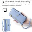 Samsung Galaxy M33 5G Blue Leather Cross-body Wallet Case - 6