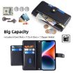 Samsung Galaxy M33 5G Cross-body Zipper Wallet Leather Phone Case - 2