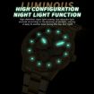 Picture of BINBOND B3030 Embossed Dragon Luminous Waterproof Quartz Watch, Color: White Steel-Black