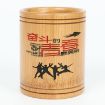 Picture of Bamboo Carved Round Pen Holder Multifunctional Desktop Storage Box, Spec: Struggle Youth