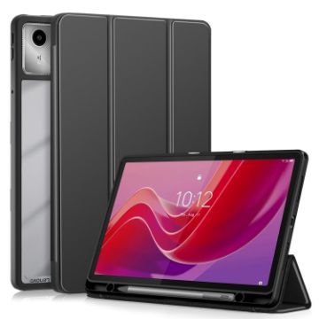 Lenovo Tab M11/Xiaoxin Pad 2024 Pink Leather Tablet Case - 1