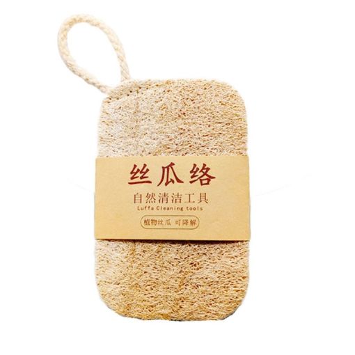 Picture of Natural Loofah Dishwashing Brush Dishwashing Tool Loofah Rag Brush, Style: Hard Square (Cowhide Paper)