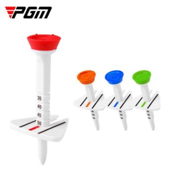 Picture of 4pcs/Box PGM QT022 Golf Tee Adjustable Limit Aiming Assist 77mm Tee Length
