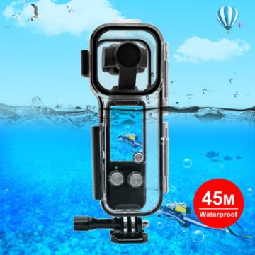 Picture of For DJI Osmo Pocket 3 PULUZ 45m Underwater Waterproof Housing Diving Case (Transparent)