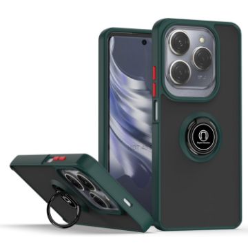 Infinix Hot 40/Hot 40 Pro Q Shadow 1 Series TPU + PC Phone Case with Ring - 1