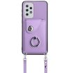 Samsung Galaxy A33 5G Purple Card Bag Ring Holder Case - 2