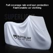Picture of MOTOLSG Motorcycle Waterproof Sunproof Dustproof Thickening Cover, Size:L (Silver Black)