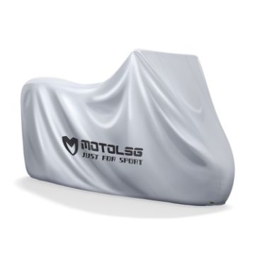 Picture of MOTOLSG Motorcycle Waterproof Sunproof Dustproof Thickening Cover, Size:L (Silver)