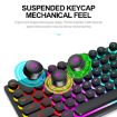 T-WOLF T80 104-Keys RGB Keyboard - White - 4