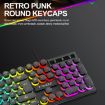 Picture of T-WOLF T80 104-Keys RGB Illuminated Office Game Wired Punk Retro Keyboard, Color: Black