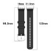 Samsung Galaxy Fit 3 SM-R390 Red Silicone Watch Band - 7