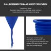 Silicone Floor Drain Plug Anti-Backflow for Toilet Pipes - Blue Set - 5
