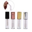 Picture of 5pcs Lip Glaze Trial Sample Bottle Mini DIY Homemade Lip Gloss Bottles Lip Oil Bottle, Color: Gold