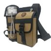Picture of Wear-resistant Waterproof Single-shoulder Cross-body Water Bottle Bag Outdoor Travel Backpack (Black)