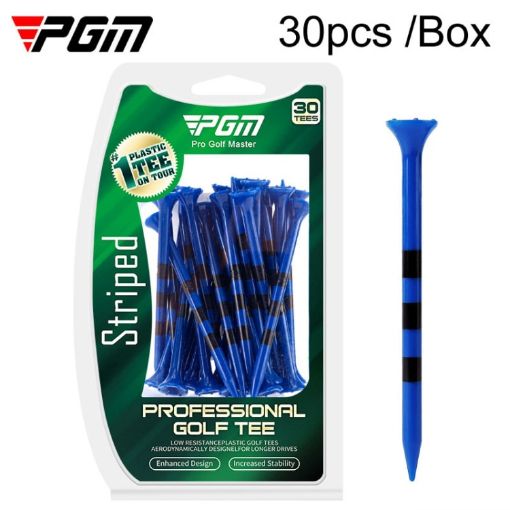 Picture of 30pcs/Box PGM 83mm Golf Ball Tee Limit Scale Line Tee Ball Holder, Model: QT028-Blue