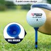 Picture of 30pcs/Box PGM 83mm Golf Ball Tee Limit Scale Line Tee Ball Holder, Model: QT028-White