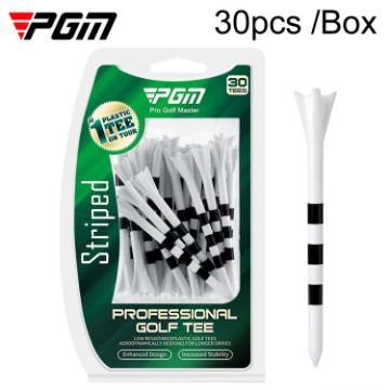 Picture of 30pcs/Box PGM 83mm Golf Ball Tee Limit Scale Line Tee Ball Holder, Model: QT027-White