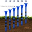 Picture of 30pcs/Box PGM 83mm Golf Ball Tee Limit Scale Line Tee Ball Holder, Model: QT027-Blue