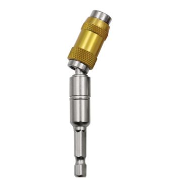 Picture of Hexagonal Shank Quick Release Self-Locking Joint Extension Rod Electric Drill Driver Extension Quick Conversion Bits (Silver+Yellow)