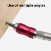 Picture of Hexagonal Shank Quick Release Self-Locking Joint Extension Rod Electric Drill Driver Extension Quick Conversion Bits (Silver+Red)