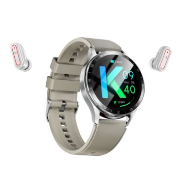 Picture of X10 Headphones Smart Watch 1.39 inch Waterproof Bracelet, Support Bluetooth Call/NFC/Heart Rate (Silver)