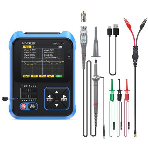 Picture of FNIRSI 3 In 1 Handheld Digital Oscilloscope LCR Transistor Tester, Specification: Upgrade