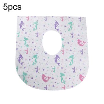 Picture of 5pcs Disposable Nonwoven Toilet Pad Portable Hotel And Traveling Cartoon Universal Cushion, Style: Mermaid (60 x 64cm)