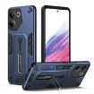 Tecno Camon 20 Pro 5G Blue Armor Finger Loop Phone Case - 1