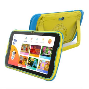 Picture of Pritom MQ818 WiFi Kid Tablet 8 inch, 4GB+64GB, Android 13 Allwinner A523 Octa Core CPU Support Parental Control Google Play (Yellow)