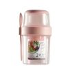 Picture of Salad Meal Shaker Cup Portable Fruit and Vegetable Container with Fork Dressing Box, Size: Small Pink
