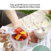 600ml Fruit and Veggie Snack Cup with Lid and Fork - Blue - 4