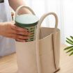 600ml Fruit and Veggie Snack Cup with Lid and Fork - Blue - 8