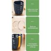 600ml Fruit and Veggie Snack Cup with Lid and Fork - Blue - 9
